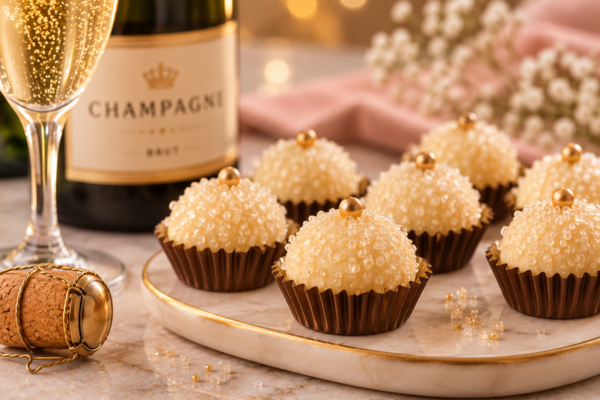 Brigadeiro fino de champanhe