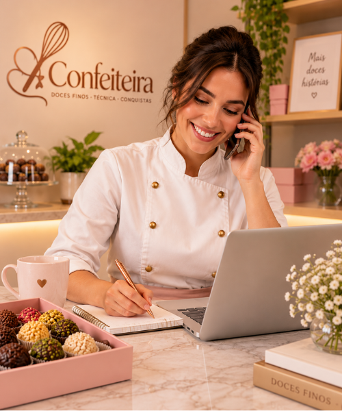 Entre em contato com a confeiteira